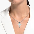 thumbnail image 5 of Metaljc Stainless Steel Cross Pendant Necklace for Men Women, 24" Chain, Religious Jewelry Gift, 5 of 8