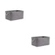 thumbnail image 1 of Wosthever Caja de almacenamiento plegable con asas de cuerda - Contenedor de almacenamiento de aplicación amplia conveniente y versátil de gris (31*21*13) 2Conjunto, 1 of 6