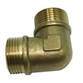 thumbnail image 2 of Codo De Latón Conector Adaptador De Rosca Acoplador Calentador De Agua Instalación De Tuberías DN20xDN20 DYNWAVEMX Adaptador de rosca macho de codo, 2 of 8