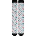 thumbnail image 7 of Coolnut 1 Pair Beautiful Floral Pattern Compression Socks 20-30mmHg Knee High Women Socks Tube Athletic Stockings for Men Sport Soccer Running Cycling Medical Nurse Winter Travel Gift, 7 of 7