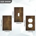 thumbnail image 7 of Yayeee Blank Wall Plate Cover 1-Gang 4.5"x2.7" Home Unused Decorative Outlet, Wood Grain, 7 of 7