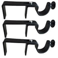 thumbnail image 1 of Juego de accesorios para barras de cortina NoNo Bracket negro, 1 of 3