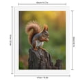 thumbnail image 2 of Paint By Numbers Kit for Adults Beginner - Squirrel On Tree Trunk Sunset Scene DIY Canvas Painting Kits for Adults, Frameless Paint By Number for Adults for Home Wall Decor 16x20 Inch, 2 of 7