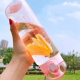 thumbnail image 1 of Hot Plastic Water Bottle for Drinking Portable Sport Tea Coffee Cup Kitchen Tools Kids Water Bottle for School Transparent GiftFrosted-Black780ML He Qiyong unisex, 1 of 1