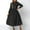 147#Black, variant on Dwaogom Fashion Women's Casual Long Sleeve Dress Solid Outing Round-Neck Dress Plus Size Dress Pink Wedding Guest Dress Mens Dress Pants