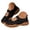Black, variant on Pandaie Sneakers for Women Comfortable Business Casual Tennis Shoes Lightweight Slip on Footwear Women's Fashion Retro Sneakers (Black,6.5)