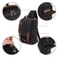 thumbnail image 4 of KAUKKO Canvas Messenger Bag Cross Body Shoulder Sling Backpack Travel Senderismo Chest Bag KAUKKO FD252-Black, 4 of 5