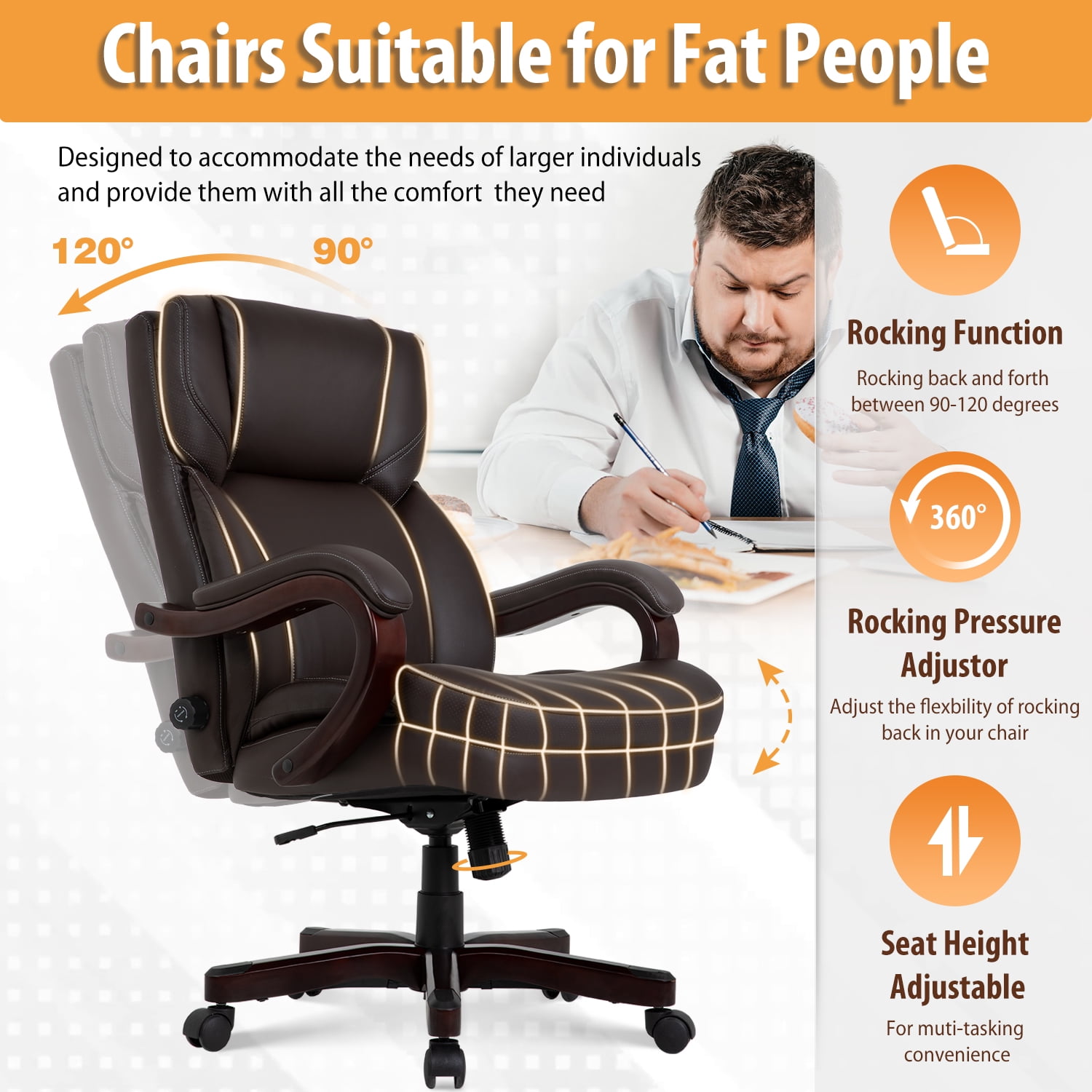 Office chair online for fat guys
