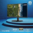 thumbnail image 3 of Restored Philips 221V8L 22 inch Class Thin Full HD (1920 x 1080) Monitor, 75Hz Refresh Rate, VESA, HDMI x1, VGA x1, Adaptive Sync (Refurbished), 3 of 6