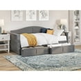 thumbnail image 2 of AFI Acadia Twin Wood Daybed with Set of 2 Drawers in Grey, 2 of 5