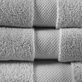 thumbnail image 6 of Madison Park Signature Splendor 6-Piece 1000 GSM 100% Cotton Towel Set, Grey, 6 of 7