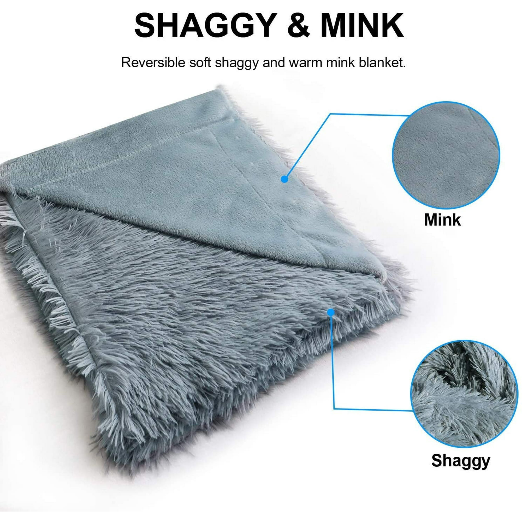 Decorative Extra Soft Faux Fur Throw Blanket 50 x 60