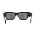 thumbnail image 4 of Locs Hardcore Large Tagging Graffiti Thick Arm Horn Rim Mad Dog Sunglasses Matte Black, 4 of 4
