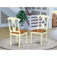 thumbnail image 2 of East West Furniture Napoleon 10" Wood Dining Chairs in Cream/Cherry (Set of 2), 2 of 4