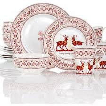 222 Fifth Deerly Loved 16-Piece Dinnerware Set, Service for Four