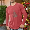thumbnail image 2 of Maean Christmas Tops for Mens Long Sleeve Graphic Tee Crew Neck Pullover Soft Comfy Loungewear Shirts, 2 of 4