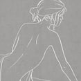 thumbnail image 2 of Blake, Madeline 12x12 White Modern Wood Framed Museum Art Print Titled - Female Figure Gray I, 2 of 4