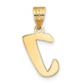 thumbnail image 4 of FJC Finejewelers 14 kt Yellow Gold Polished Script Letter I Initial Charm, 4 of 6