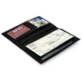 thumbnail image 5 of Genuine Leather Checkbook Cover ID Credit Card Long Wallet Holder, 5 of 10