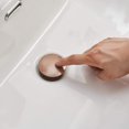 thumbnail image 4 of Homevacious Grifo de baño de 1 5/8 pulgadas, fregadero de tocador, tapón de montaje de drenaje emergente sin desbordamiento, cobre, sin plomo, empuje y sello, 4 of 5