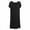Black, variant on Ujnder Women's Nightgown Short Sleeve Nightshirts Solid Color Sleepwear Soft Comfy Plus Size Black M