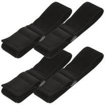 Pawsdot 4Pcs Multipurpose Black Elastic Cinch Straps for Sports Arm and Cable Management