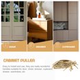 thumbnail image 3 of CHICHUMID Wardrobe Door Pulls Golden Brass For Living Room Bedroom 1Pack 2.0X0.9In, 3 of 6