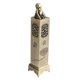thumbnail image 3 of Quemador de incienso Torre Pequeño Monje Talla de metal decorativa Porta incienso para regalar Loto de bronce, 3 of 9
