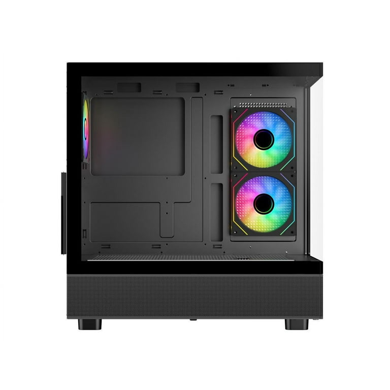 Sama Neview 4361 Black Dual USB3.0 and Type C Tempered Glass ATX Mid Tower Gaming Computer Case w/ 3 x 120mm ARGB Fans (2 x MB Side, 1 x Rear) Sama Neview 4361 Black Dual USB3.0 and Type C Tempered Glass ATX Mid Tower Gaming Computer Case w/ 3 x 120mm ARGB Fans (2 x MB Side, 1 x Rear)