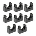 thumbnail image 1 of Unique Bargains Corrugated Tube Holder AD21.2 Plastic Mounting Bracket Pipe Clamp Clips 8pcs, 1 of 1