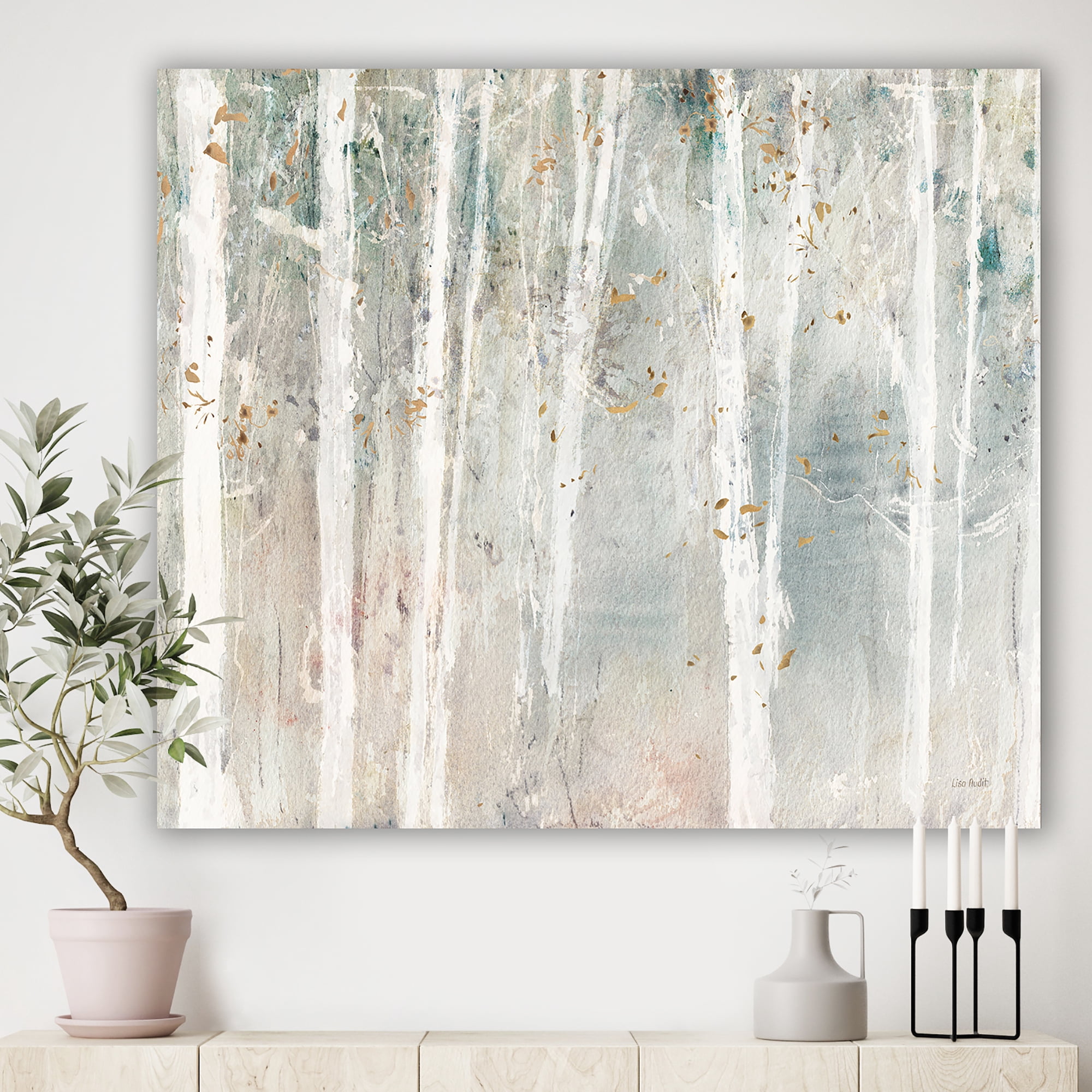 Designart 'A Woodland Walk into the Forest VII' Modern Farmhouse Canvas Art