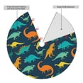 thumbnail image 2 of Sikiie Colorful Dinosaur 30-48 inches {designName} Print Christmas Tree Skirt Snowman Xmas Tree Skirt with Edge Christmas Decorations for Holiday Party36", 2 of 7