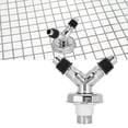 thumbnail image 4 of Y Pipe Connector, Dual-Purpose Anti - Pollution Floor Drain Adapter, PVC Material For Hotel Kitchen Washing Machine Bathroom Use Y Pipe Connector With Decorative Cover, 4 of 8