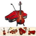 thumbnail image 4 of Miangastore 1 Set Mini Instrument Model Mini Violin Adornment Delicate Mini Instrument Gift, 4 of 8