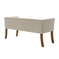 thumbnail image 5 of Porthos Home Nevis Fabric Upholstered Bench with Rubberwood Legs, 5 of 7