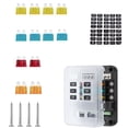 thumbnail image 3 of Dalazy Universal Fuse Box Holder Plastic Fuse Block Warning Indicator Distribution Board Auto Fuse Switch Circuit Breaker, 3 of 6