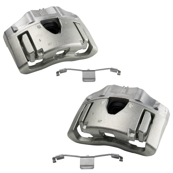 TRQ Front Brake Caliper Set Compatible with 2003-2014 Volvo XC90