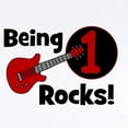 thumbnail image 2 of CafePress - Being 1 Rocks! Guitar Infant Bodysuit - Baby Light Bodysuit, Size Newborn - 24 Months, 2 of 4