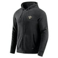thumbnail image 2 of Men's J. Palmer Dark Heather Gray New Orleans Saints Players Lounge Tri-Blend Full-Zip Hoodie, 2 of 7