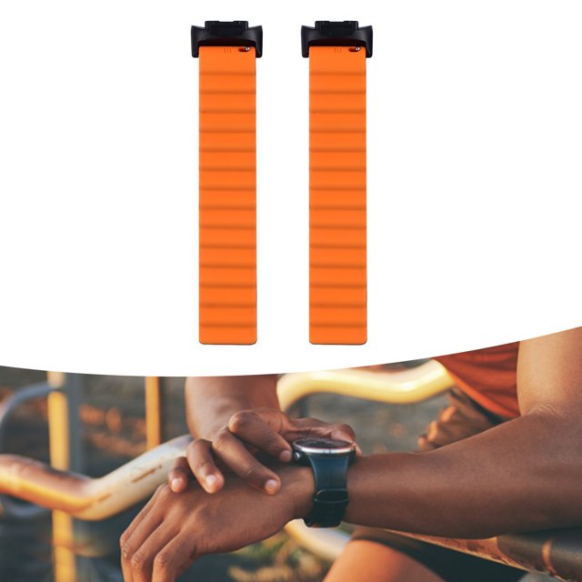 Correa de Reloj Magnética de Silicona Suave de Repuesto, Cómoda para la Piel, Ligera, de Doble Cara, Portátil para Mujeres y Hombres, RelOJes Deportivos