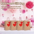 thumbnail image 2 of SharkTRUE Valentines Gift Bags with Tags,Brown Kraft Paper Heart Bags with Handles For Valentines Theme Bag Favor,Goodie Party, 2 of 10