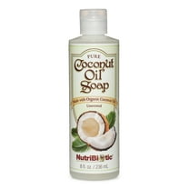NutriBiotic Certified Organic Pure Coconut Oil Soap, Unscented, 8 Fl Oz