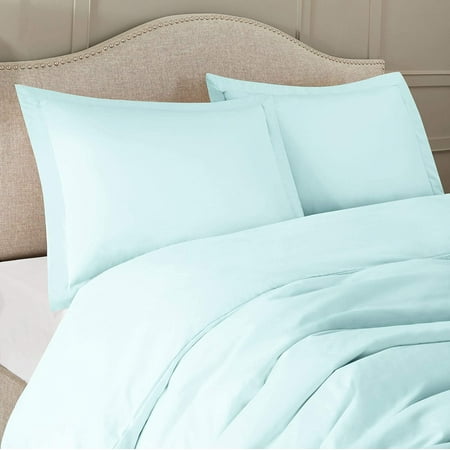 Twin Size Duvet Cover 68x90 Inches, Baby Blue Double Duvet Cover