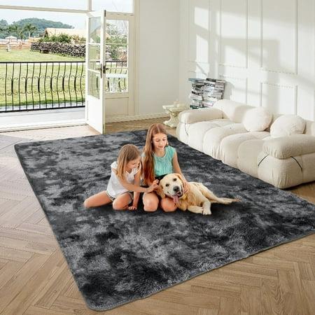 YEERSWAG Fluffy Area Rugs, 8'x10' Soft Rug Indoor Modern Area Rugs for Living Room Bedroom Carpet Home Decor