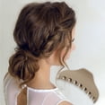 thumbnail image 2 of Unique Bargains 1 Pc Frosted Crescent Hair Clips Hairdo Clip for Home Coffee, 2 of 5