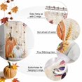 thumbnail image 6 of Shower Curtains for Bathroom-48"x72",Thanksgiving Pumpkin Sunflowers Waterproof Bath Curtain Grommet Shower Curtain Set, 6 of 7