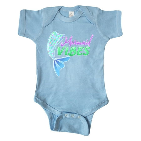 

Inktastic Mermaid Vibes- mermaid tail Gift Baby Girl Bodysuit