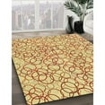 thumbnail image 3 of Ahgly Company Machine Washable Indoor Round Transitional Orange Area Rugs, 3' Round, 3 of 7