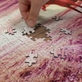 thumbnail image 4 of Ambesonne Horse Jigsaw Puzzle Durable Cardboard, Animal on Meadow Under Clouds, 1000 pcs, Dried Rose Dark Magenta, 4 of 5