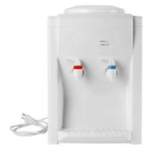 Top Loading Electric Countertop Hot and Cold Water Cooler Dispenser USwhite